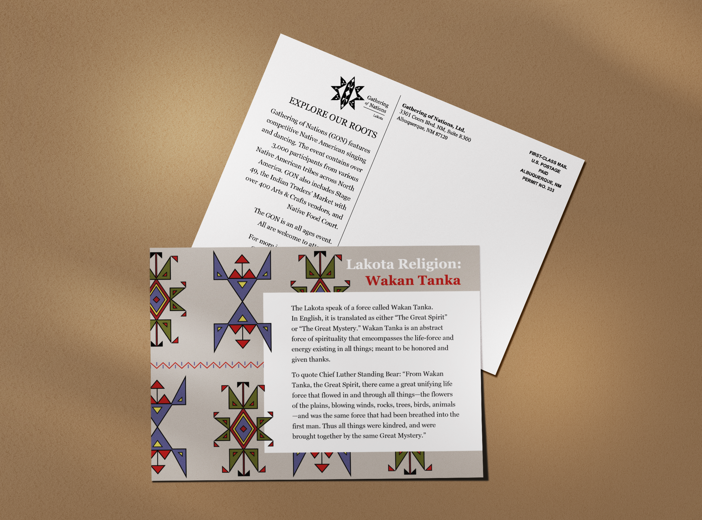 Lakota Postcard Mockup