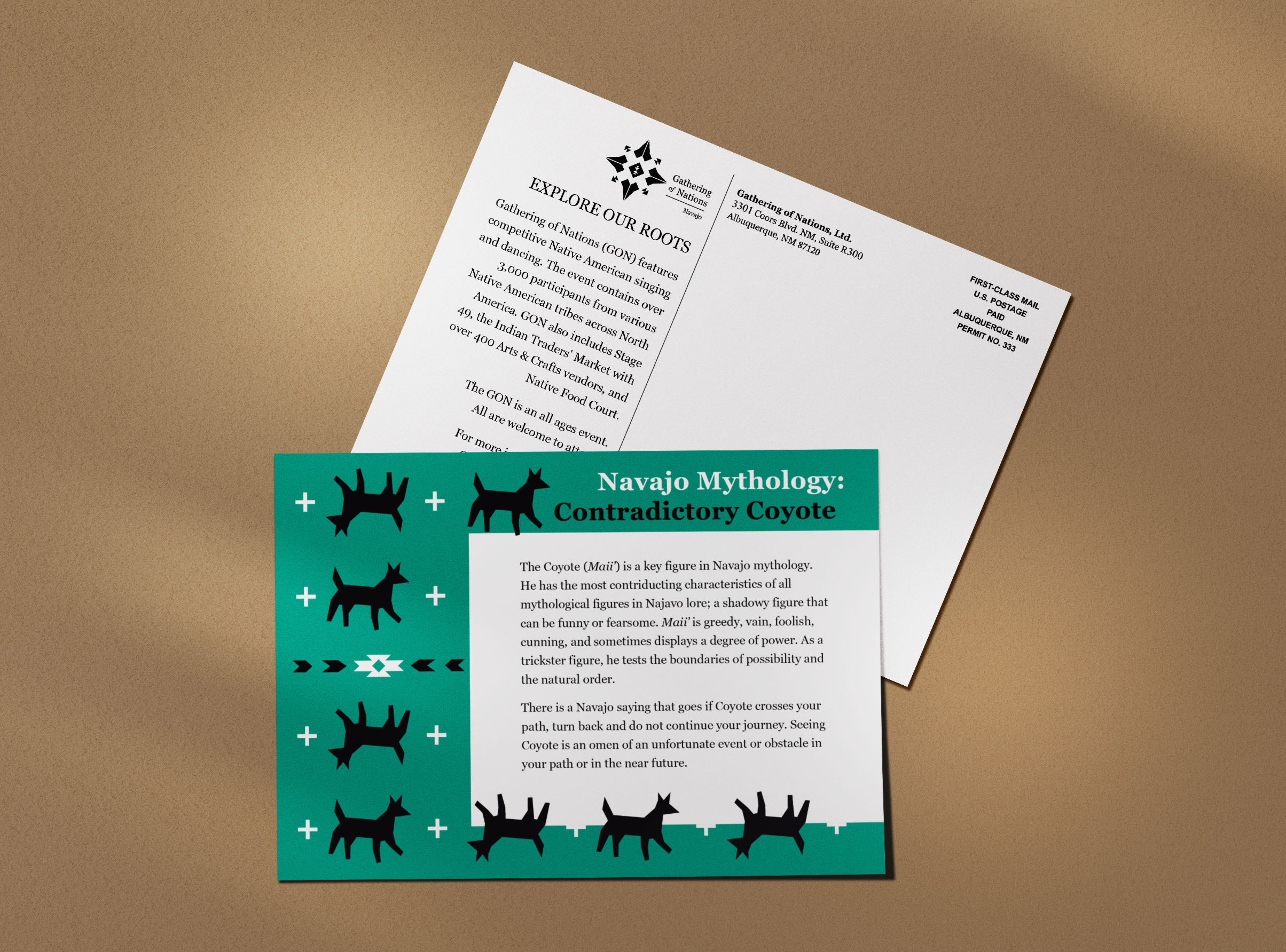 Navajo Postcard Mockup