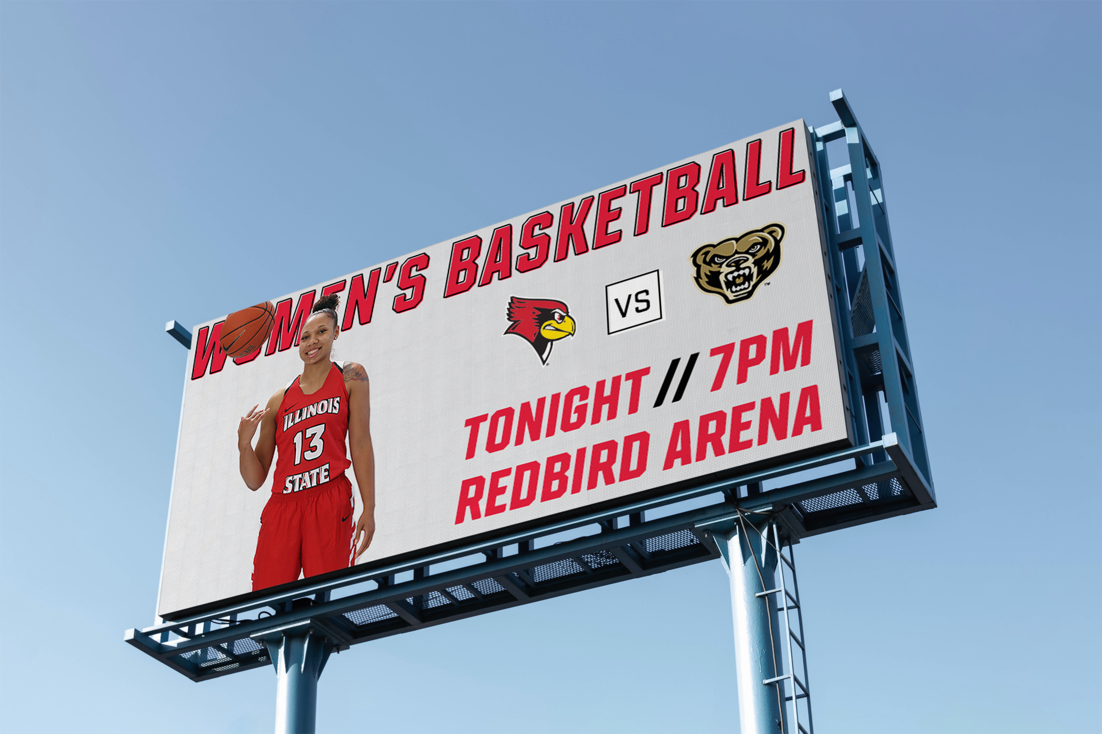 Women's Basketball Billboard Mockup